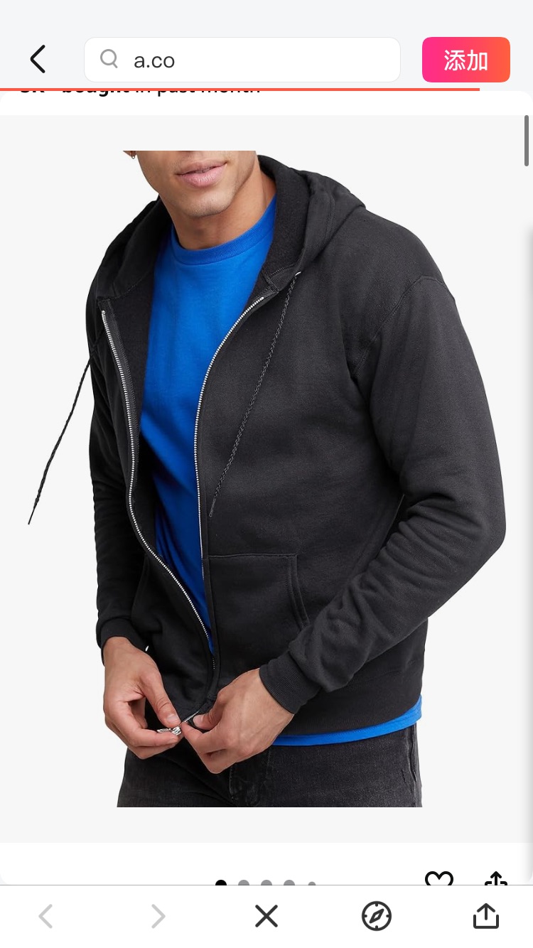 Hanes mens Full-zip Eco-smart Hoodie athletic sweatshirts, Black, Large US at Amazon Men’s Clothing store