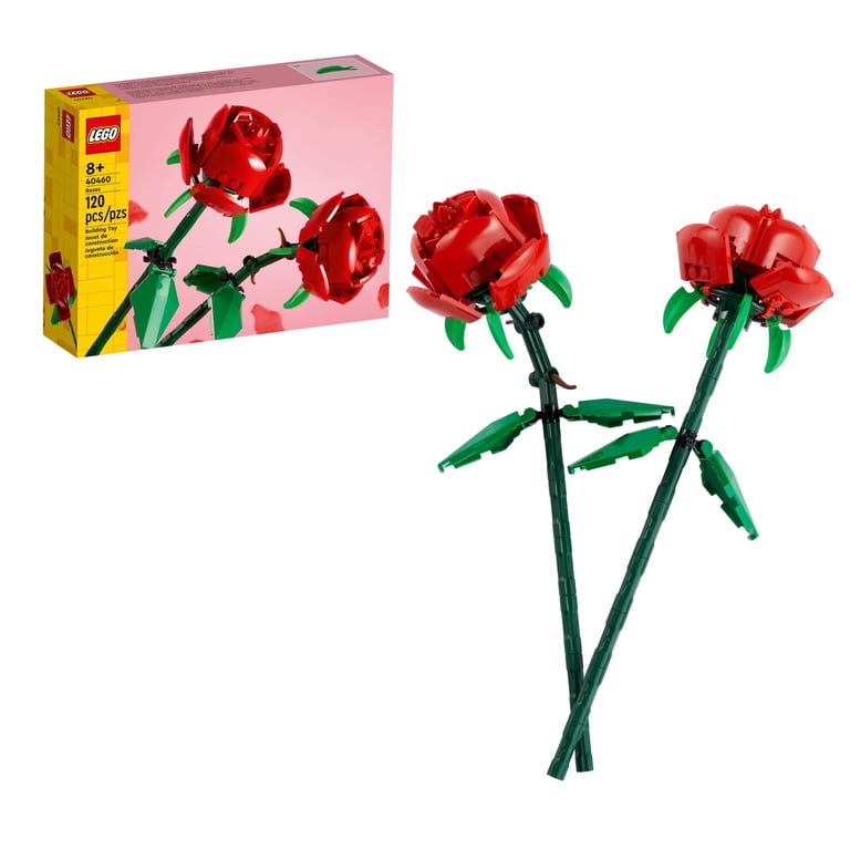 LEGO Roses Building Toy for Kids Ages 8+, Artificial Fake Flowers, Creative Gift for Home Decor and Display, 40460 - Walmart.com