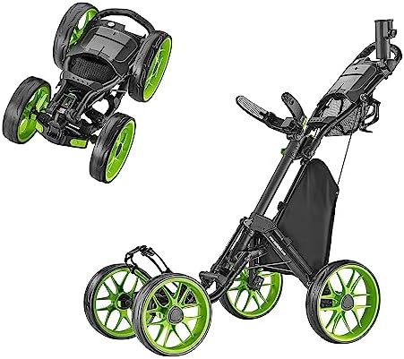 Amazon.com: CaddyTek Golf Cruiser One V8 Push Cart Dark Grey : Sports &amp; Outdoors