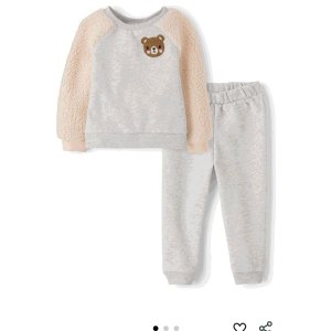 $8.97 The Children s Place,Baby Girls,and Toddler Long Sleeve Active Shirt and Pant, 2 Piece Outfit,Lunar Bear,12 Months,18 Months: Clothing, Shoes & Jewelry