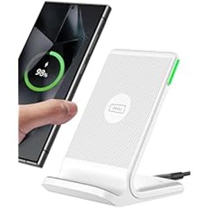 $16.99 Amazon.com: INIU Wireless Charger Station, 15W Fast Wireless Charging Stand for Official and Home Compatible with iPhone 17 16 15 14 13 12 Pro XS Samsung Galaxy S23 S22 S21 Note 20 Google et