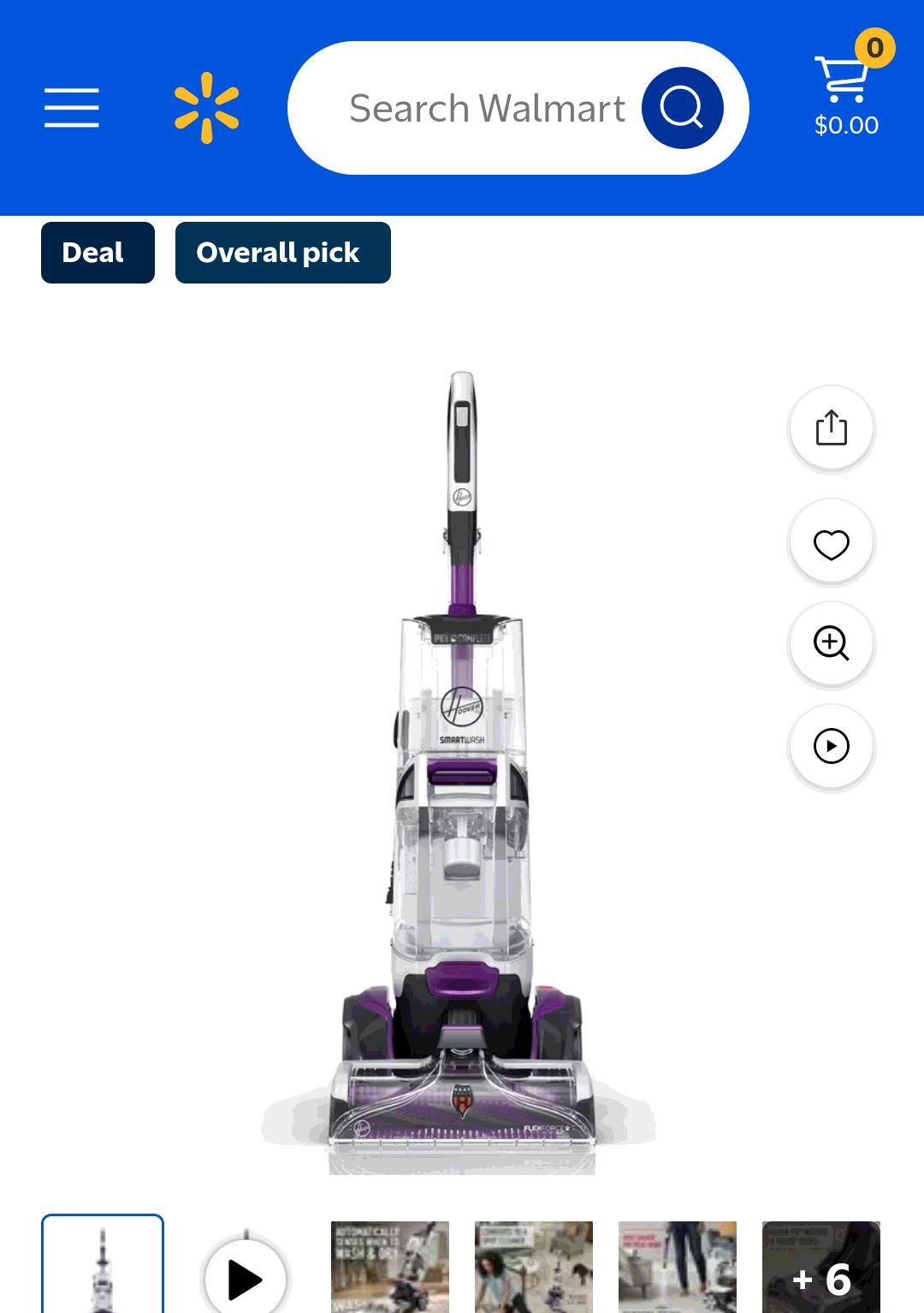 Hoover SmartWash Pet, Automatic Upright Carpet Cleaner with Spot Chaser, FH53010, New - Walmart.com