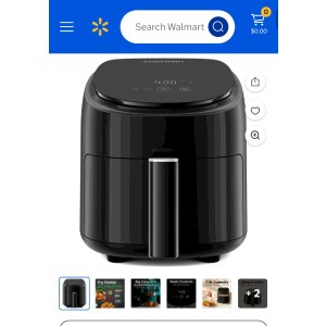$29.99 Chefman, Air Fryer, TurboFry 2 Qt, Compact Design Black - Walmart.com