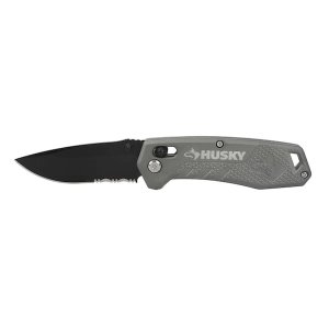 $7.88 Husky Rapid Lock Folding Sporting Pocket Knife 91629 - The Home Depot