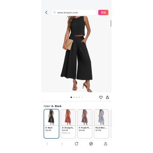 $16.49 Amazon.com: Lepunuo Women s Summer 2 Piece Outfits Sleeveless Tank Crop Top and Casual Wide Leg Pants Lounge Summer Trendy Clothes : Clothing, Shoes & Jewelry