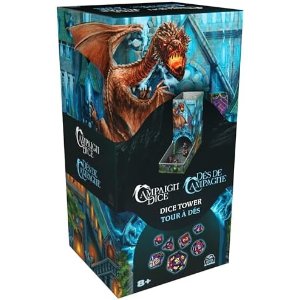 $6.00 Amazon.com: Campaign Dice Tower, Portable 7 Polyhedral Dice Role-Playing Board Games DND Dungeons Dragons MTG Magic The Gathering, for Adults & Kids Ages 8 and up : Toys & Games