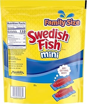 Amazon.com: SWEDISH FISH Mini Soft & Chewy Gummy Candy, Family Size, Bulk Candy, 1.8 lb : Grocery & Gourmet Food