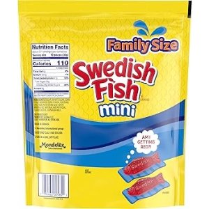 $5.18 Amazon.com: SWEDISH FISH Mini Soft & Chewy Gummy Candy, Family Size, Bulk Candy, 1.8 lb : Grocery & Gourmet Food