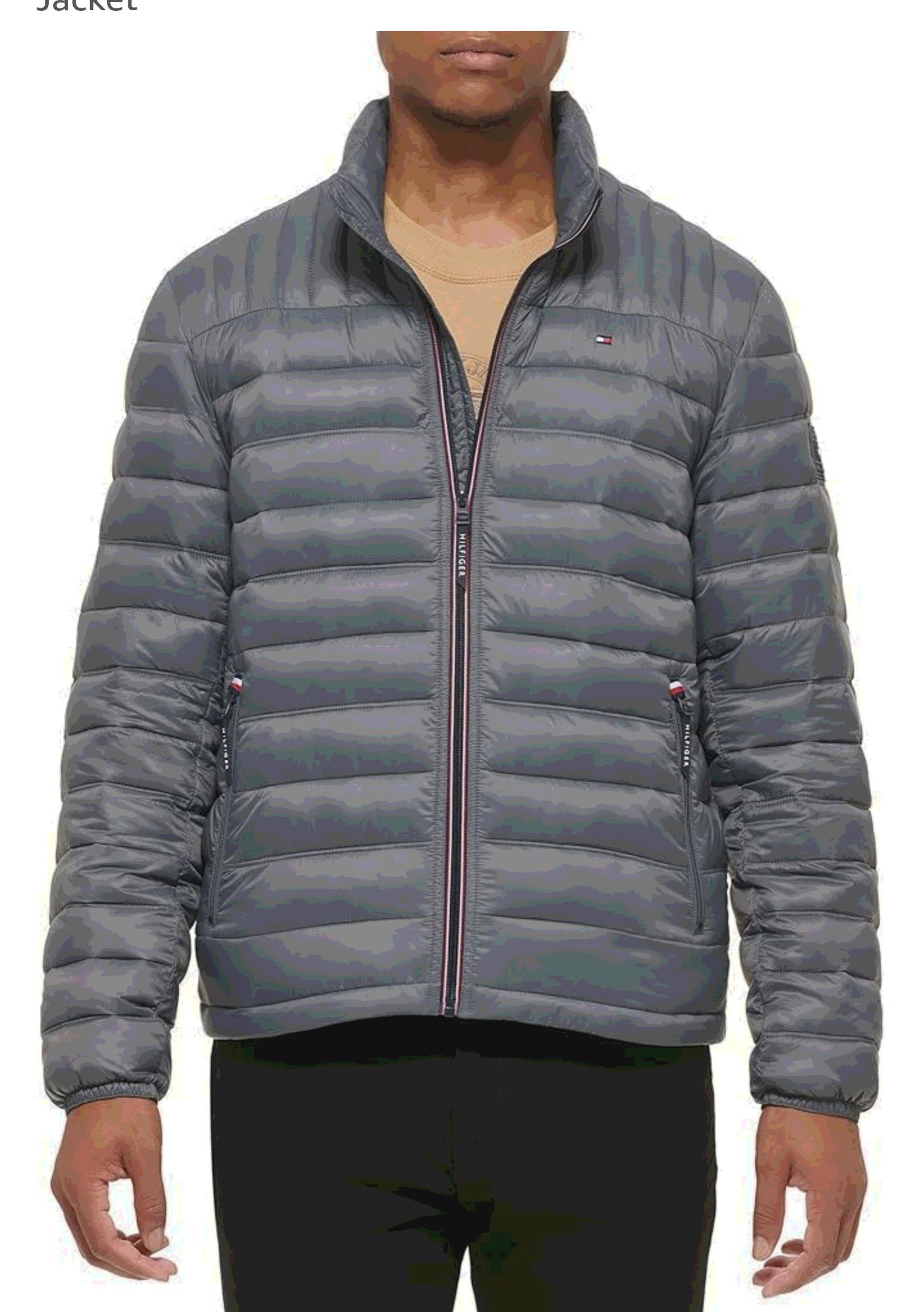 Tommy Hilfiger Men's Ultra Loft Lightweight Packable Puffer Jacket (Standard and Big & Tall), Charcoal, XX-Large at Amazon Men’s Clothing store