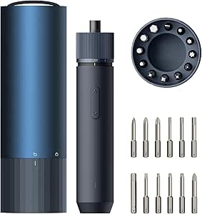 Amazon.com: HOTO Electric Screwdriver Rechargeable, 3.6V Cordless Screwdriver Set USB-C, 1/4'' Hex Bits, 3 Torque Settings, 1500mAh Battery, LED Light &amp; 12 S2 Metal Bits for Fu