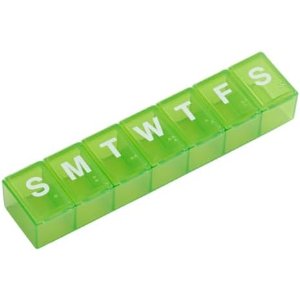 $2.45 Amazon.com: EZY DOSE Weekly (7-Day) Daily Pill Case, Medicine Planner, Vitamin Organizer, Supplement Container, Convenient and Easy to Use, Large Compartments, Travel Friendly, Color May Var