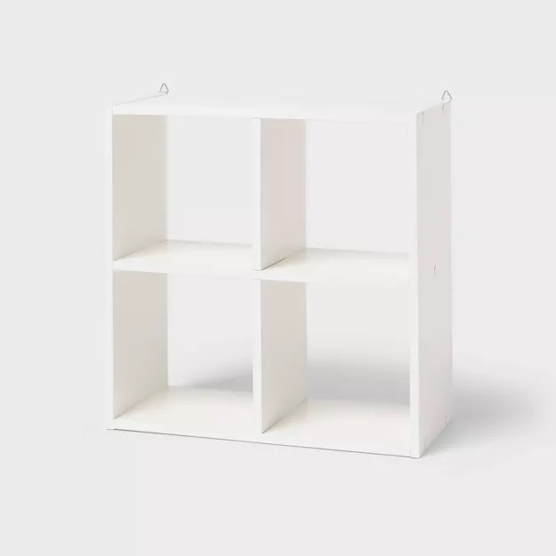 6" 4 Cube Mini Organizer White - Brightroom™ : Target