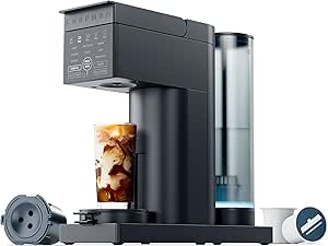 Amazon.com: Chefman Caffeinator Single Serve Coffee Maker, Brew Kcups &amp; Grounds, Drip Coffee Machine with Brew Strength Settings, Iced Coffee Function, 45 oz. Removable Water Reservoir: 