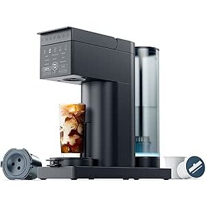 $79.94 Amazon.com: Chefman Caffeinator Single Serve Coffee Maker, Brew Kcups & Grounds, Drip Coffee Machine with Brew Strength Settings, Iced Coffee Function, 45 oz. Removable Water Reservoir: 