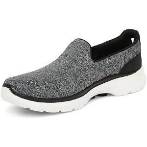 $22.08 Amazon.com | Skechers Performance Women's GO Walk 6 - Grand Horizon, Black/White, 5 Wide | Walking
