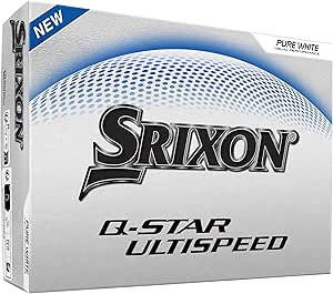 Amazon.com : Srixon Q-Star Ultispeed Golf Balls, White : Sports &amp; Outdoors