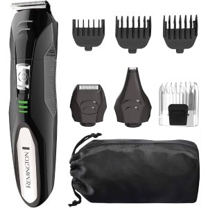 $20.73 Amazon.com: Remington All-in-One Grooming Kit, Lithium Powered, 8 Piece Set with Trimmer, Men s Shaver, Clippers, Beard and Stubble Combs, PG6025, Black : Beauty & Personal Care