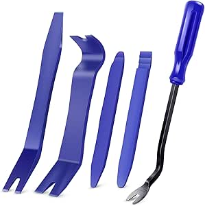 Amazon.com: GOOACC 5PCS Auto Trim Removal Tool Kit No-Scratch Pry Tool Kit for Car Door Clip Panel &amp; Audio Dashboard Dismantle -5PCS : Automotive