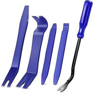 $5.49 Amazon.com: GOOACC 5PCS Auto Trim Removal Tool Kit No-Scratch Pry Tool Kit for Car Door Clip Panel & Audio Dashboard Dismantle -5PCS : Automotive