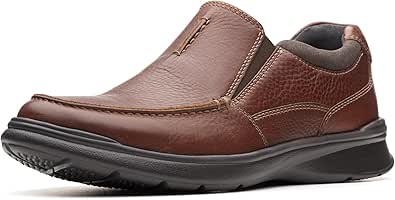 Amazon.com | Clarks Men's Cotrell Free Shoe, Tobacco Leather, 11 Wide US | Loafers &amp; Slip-Ons