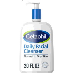 $6.39 Cetaphil Face Wash, Daily Facial Cleanser for Sensitive, Combination to Oily Skin, 20 oz, Gentle Foaming, Soap Free, Hypoallergenic : Beauty & Personal Care