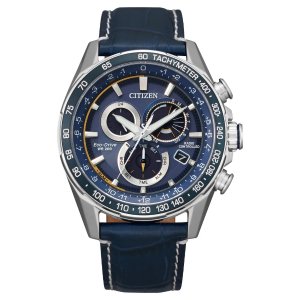 $319.99 Citizen Eco-Drive Luxury PCAT Stainless Steel Blue Dial Men s Quartz Watch, 43mm | Costco