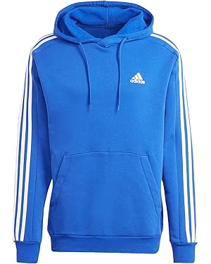 Amazon.com: adidas Men's Essentials Fleece 3-stripes Hoodie, Semi Lucid Blue, XX-Small : Clothing, Shoes &amp; Jewelry