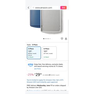 $29.96 Amazon.com: Tramontina Rise 3-Piece Ceramic Baking Pans Set, Non stick Cookie Sheets for Baking with Cooling Rack, Aluminized Steel, Dishwasher-Safe: Home & Kitchen
