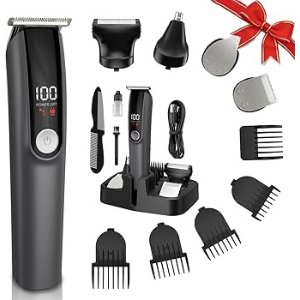 $16.69 Amazon.com: Beard Trimmer for Men 5 in 1 Electric Razor for Nose, Body, Face and Mustache Grooming Kit Cordless Hair Clipper Trimmer with Smart Charge Technology : Beauty & Personal Care