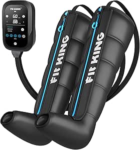 Amazon.com: FIT KING Upgraded Leg Massager Recovery Boots, Professional Air Compression Recovery System for Circulation &amp; Athlete-Level Fast Recovery, Cordless Rechargeable Compression B