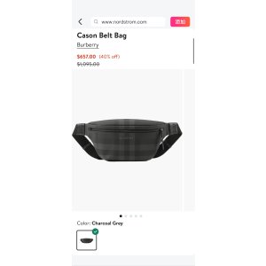$657 Burberry Cason Belt Bag | Nordstrom