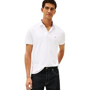 $22.20 Tommy Hilfiger Mens Big & Tall Short Sleeve in Customs-fit Polo Shirt, Fresh White, XX-Large Tall US at Amazon Men’s Clothing store