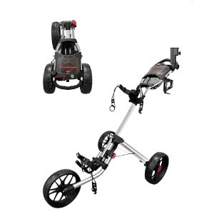 $104.40 Amazon.com: Caddytek CaddyLite 15.3 V2 Golf Push Cart - Lightweight Foldable Aluminum Cart with EVA Wheels, Foot Brake, Adjustable Handle, Umbrella Holder, Drink Holder, Scorecard Holder : S