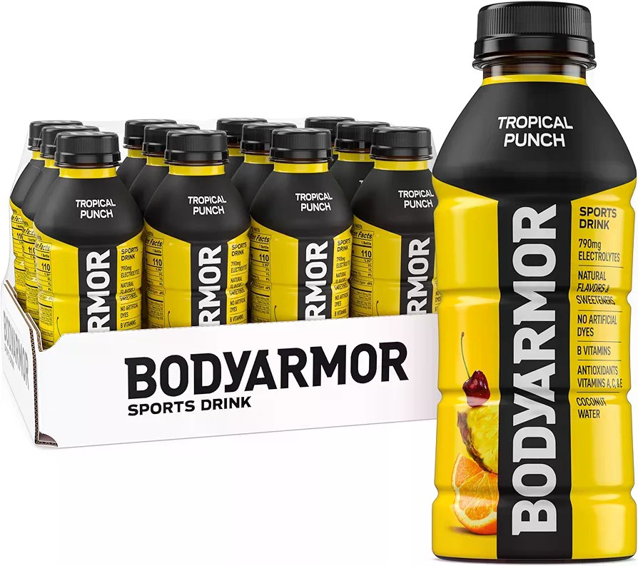 Amazon.com : BODYARMOR Sports Drink, Tropical Punch, Electrolyte Drink Hydration, 16 Fl Oz Bottles (12 Pack), Flavored Coconut Water with B Vitamins & Antioxidants : Fruit Juices : Grocery & Gourmet F
