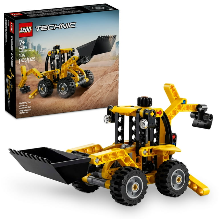 LEGO, Construction Vehicle Building Set 42197, Backhoe Loader - Walmart.com