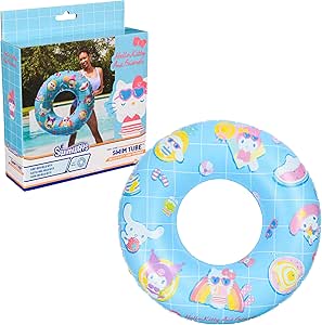Amazon.com: Swimways Hello Kitty Swim Tube Pool Float, Inflatable Pool Floats &amp; Kids Pool Toys, Swimming Pool Accessories &amp; Beach Essentials for Teens Aged 14 &amp; Up : Toys &amp; Games