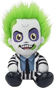 Amazon.com: Beetlejuice Officially Licensed Movie Collectible Plush Stuffie - 7.5" Phunny Plush, Beetlejuice (1988) in Striped Outfit : Toys &amp; Games