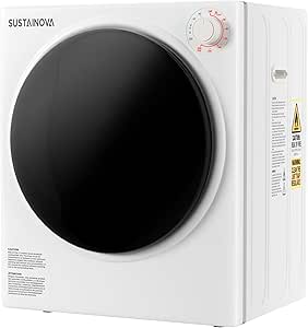Amazon.com: Elevon 800W Portable Clothes Dryer 2.6 cu.ft Electric Drying Machine for Laundry with Stainless Steel Tub for Apartment, Rvs, Dorms, Compact Dryer for Small Space, White : Everything Else