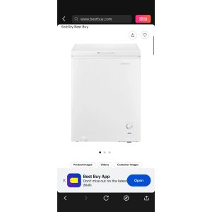 $149 Insignia™ 5 Cu. Ft. Garage Ready Chest Freezer White NS-CZ50WH26L - Best Buy
