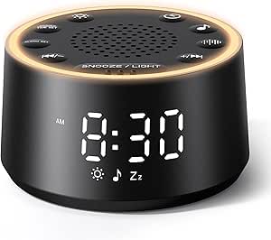 Amazon.com: Dreamegg Sound Machine for Sleep - D1 Nova White Noise Sound Machine for Baby Adult with Alarm Clock, Soothing Sounds, Dimmable, White Noise Alarm Clocks for Bedrooms Heavy Sleep