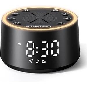 $13.77 Amazon.com: Dreamegg Sound Machine for Sleep - D1 Nova White Noise Sound Machine for Baby Adult with Alarm Clock, Soothing Sounds, Dimmable, White Noise Alarm Clocks for Bedrooms Heavy Sleep