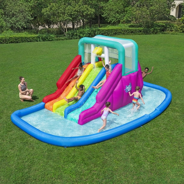 H2OGO! Triple Splash 8'9" Inflatable Water Park - Samsclub.com