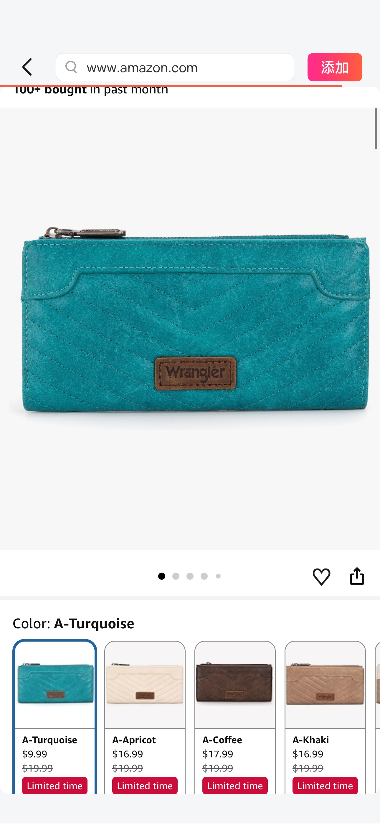 Amazon.com: Wrangler Minimalist Wallet for Women Credit Card Wallet Ladies Travel Wallets Monederos de Mujer Card Cases & Money Organizers with Smooth Zippers for Womens Turquoise : Clothing, Shoes & 