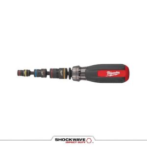 $24.97 Milwaukee Multi-Nut Driver with SHOCKWAVE Impact Duty Magnetic Nut Drivers 48-22-2921 - The Home Depot