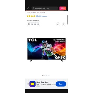 $499.99 TCL 65  Class QM5K Series 4K UHD QD Mini LED Smart TV with Google TV (2025) 65QM5K - Best Buy