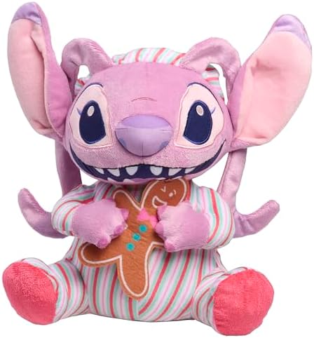 Amazon.com: Disney Stitch 10-inch Holiday Feature Plush Angel Stuffed Animal with Music and Motion, Soft Cuddly Material, Toy for Fans, Girls, Kids, Ages 3 and Up by Just Play : Toys &amp; Games