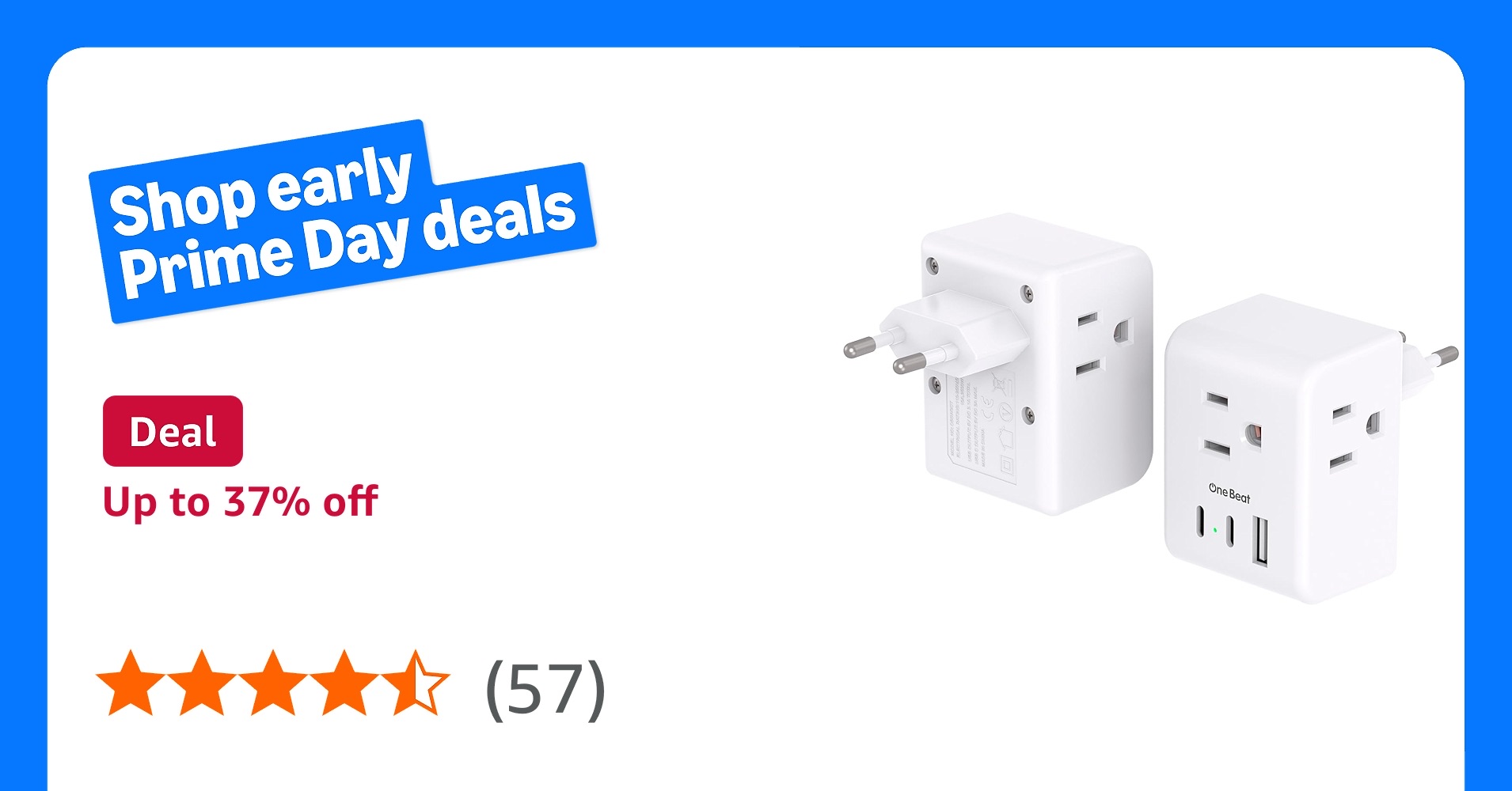 One Beat Travel Plug Adapter