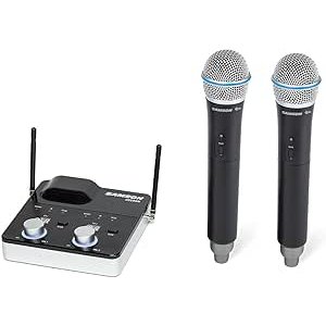 $270.11 Amazon.com: SAMSON Concert 288m Handheld Dual-Channel Wireless System (Band K) : Musical Instruments