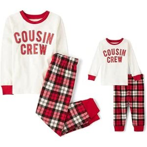 $7.50 Amazon.com: The Children's Place,Unisex Baby,and Kids, Sibling Matching, Christmas Pajama Sets, Fleece,Cousin Crew '24,XX-Large: Clothing, Shoes & Jewelry