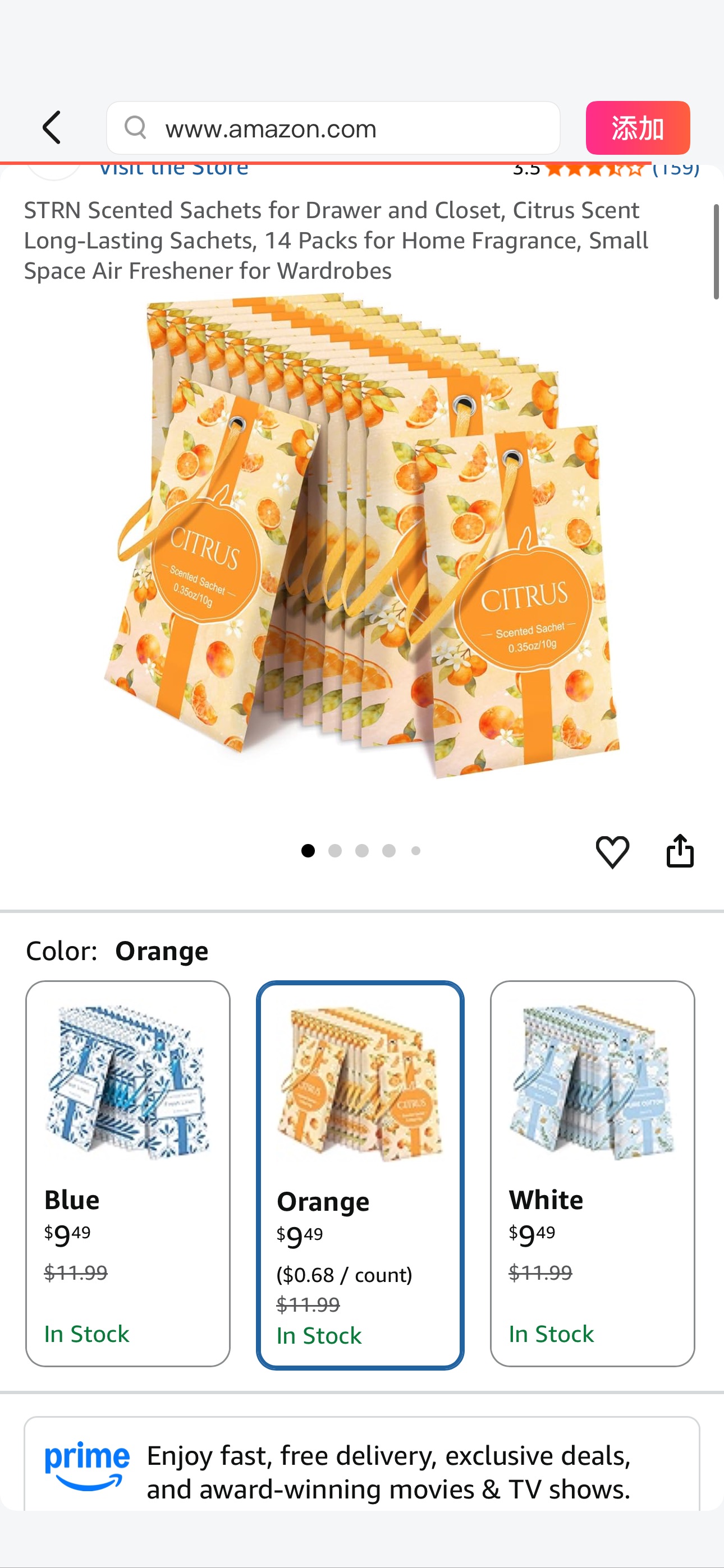 Amazon.com: STRN Scented Sachets for Drawer and Closet, Citrus Scent Long-Lasting Sachets, 14 Packs for Home Fragrance, Small Space Air Freshener for Wardrobes : Home & Kitchen